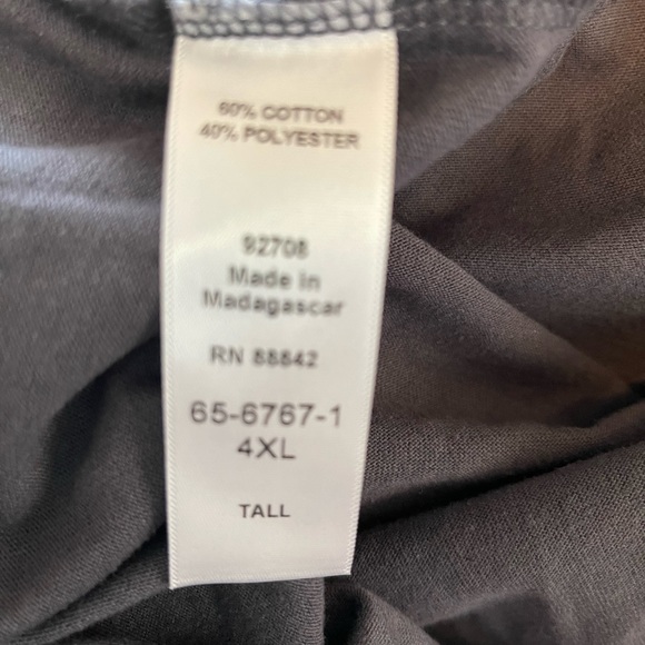 Kingsize Men’s Lightweight Jersey Open Bottom Sweatpants NWOT 4XL Tall NEW - Picture 6 of 9